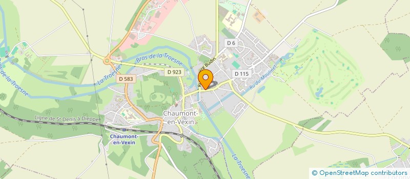 localisation de l'entreprise POLE POSITION DU VEXIN  CHAUMONT-EN-VEXIN