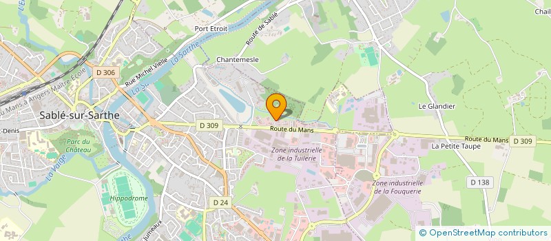 localisation de l'entreprise POLE POSITION EVENTS  SABLE-SUR-SARTHE