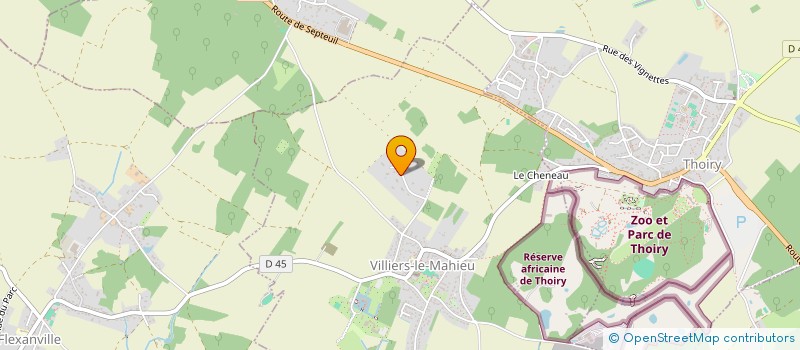 localisation de l'entreprise POLE POSITION IMMOBILIER  VILLIERS-LE-MAHIEU