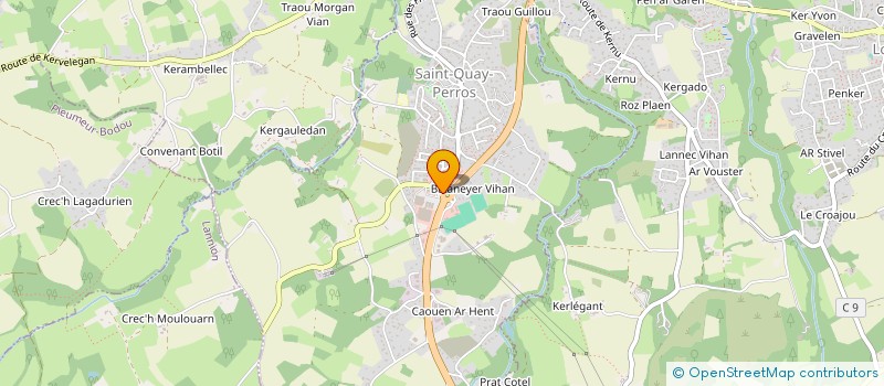 localisation de l'entreprise POLE PUBLICITE ARMOR  SAINT-QUAY-PERROS