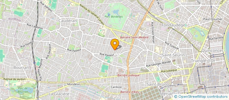 localisation de l'entreprise POLE R.F.C.P.  BORDEAUX