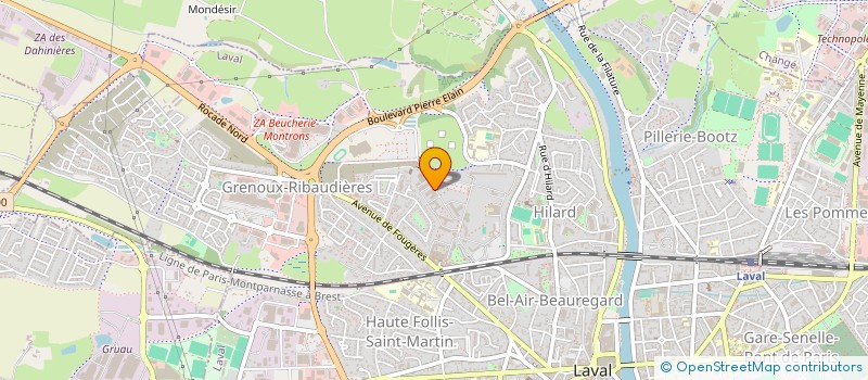 localisation de l'entreprise POLE REGIONAL DE FORMATION SANTE/SOCIAL DE LAVAL à LAVAL