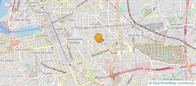 localisation de l'entreprise POLE REGIONAL DE REFERENCE EN CANCEROLOGIE PACA OUEST à MARSEILLE
