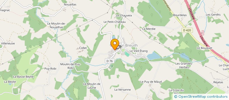 localisation de l'entreprise POLE REGIONAL RURALITE ET CULTURE VICQ  VICQ-SUR-BREUILH