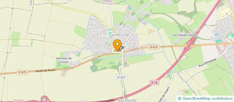 localisation de l'entreprise POLE RENOVATION DE NORMANDIE  SANNERVILLE