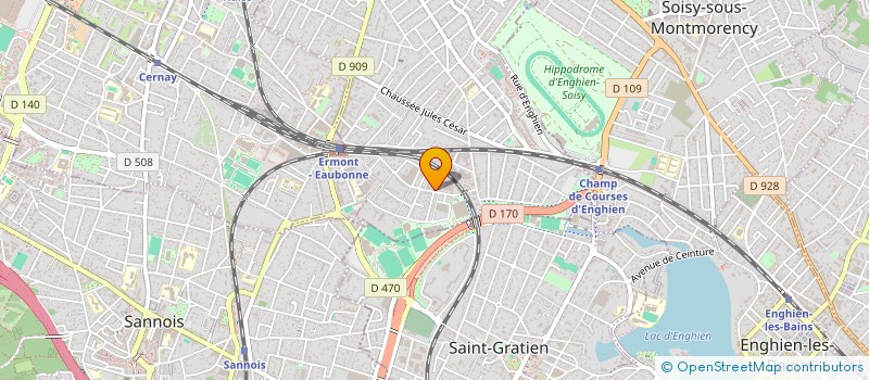 localisation de l'entreprise POLE RESSOURCES DEP VILLE & DEVEL SOCIAL à EAUBONNE