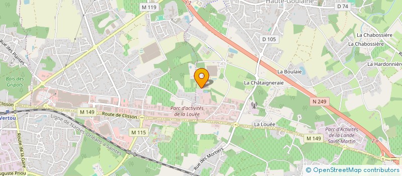 localisation de l'entreprise POLE RESTAURATION à BASSE-GOULAINE