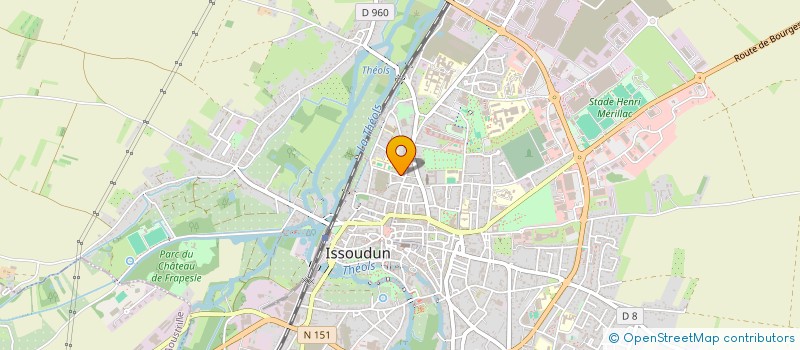 localisation de l'entreprise POLE RURAL INDRIEN EN SANTE ET MEDECINE EQUITABLE  ISSOUDUN