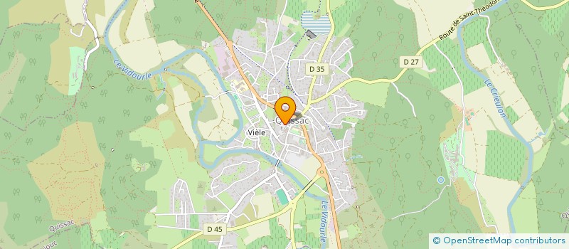 localisation de l'entreprise POLE SANTE BIEN ETRE  QUISSAC