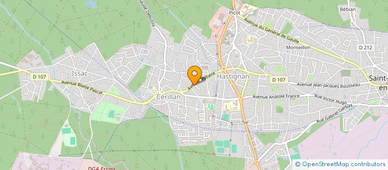 localisation de l'entreprise POLE SANTE CERILLAN  SAINT-MEDARD-EN-JALLES