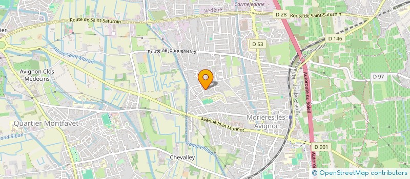 localisation de l'entreprise POLE SANTE DE LA GARE  MORIERES-LES-AVIGNON