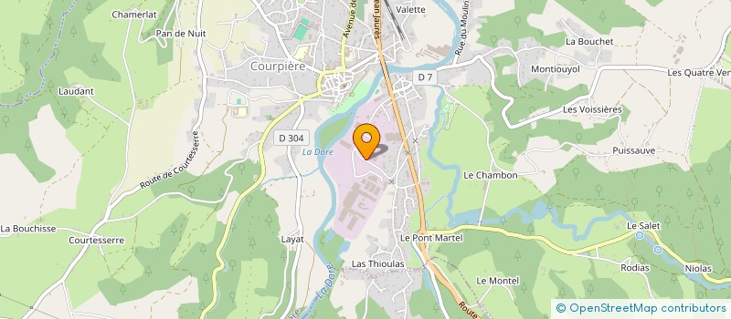 localisation de l'entreprise POLE SANTE DE LACHAMP à COURPIERE