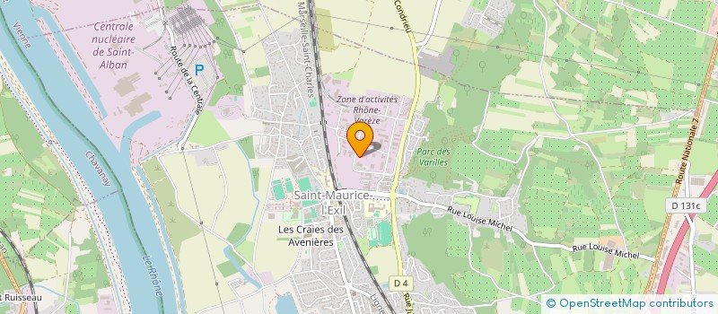 localisation de l'entreprise POLE SANTE DES OLIVIERS  SAINT-MAURICE-L'EXIL