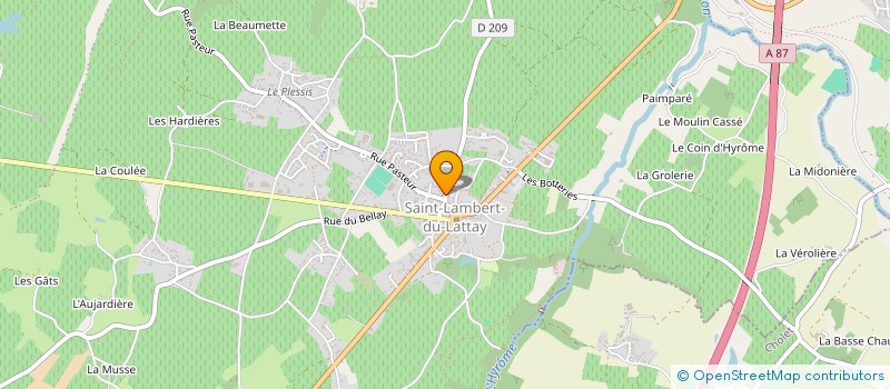 localisation de l'entreprise POLE SANTE DU LATTAY  VAL-DU-LAYON