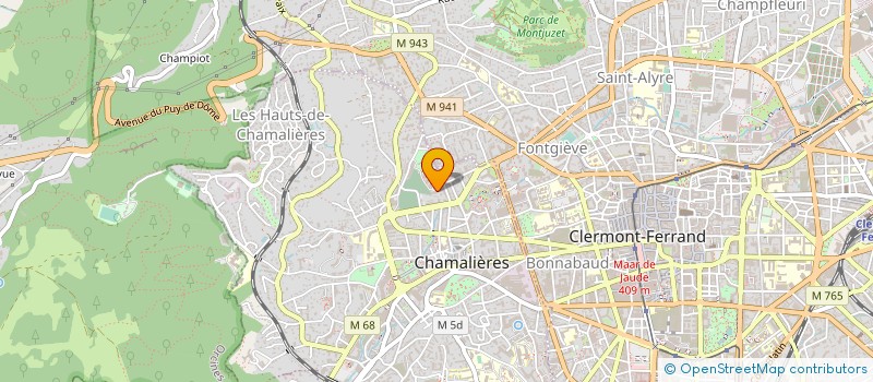 localisation de l'entreprise POLE SANTE EQUILIBRE à CHAMALIERES