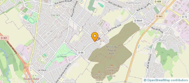 localisation de l'entreprise POLE SANTE FOSSE 6  HAILLICOURT