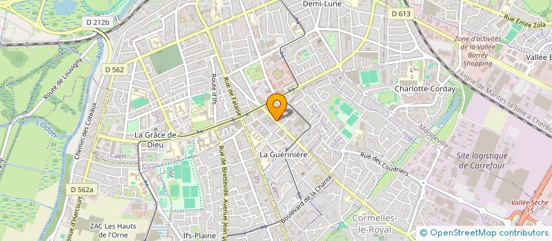 localisation de l'entreprise POLE SANTE GUERINIERE à CAEN