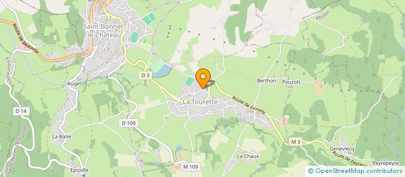 localisation de l'entreprise POLE SANTE LA TOURETTE  LA TOURETTE