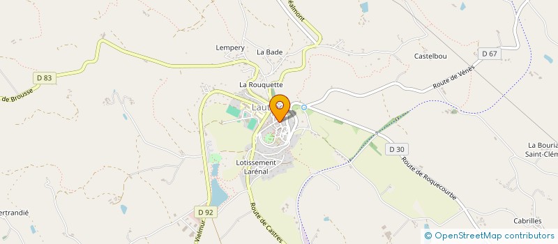 localisation de l'entreprise POLE SANTE LAUTRECOIS  LAUTREC