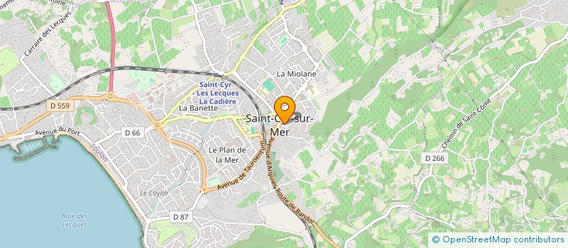 localisation de l'entreprise POLE SANTE LE GALION à SAINT-CYR-SUR-MER