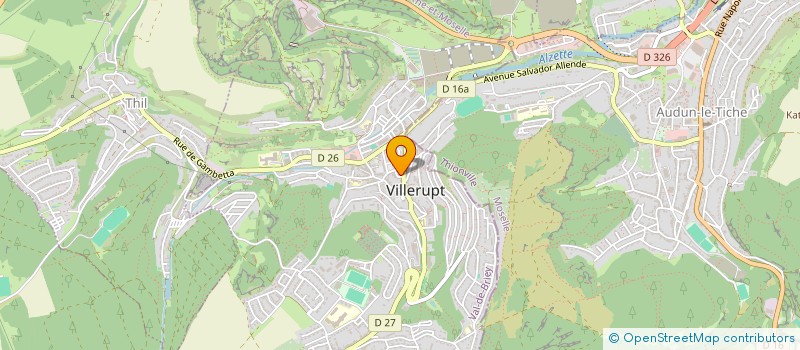 localisation de l'entreprise POLE SANTE MUTUALISTE EUROPEEN  VILLERUPT