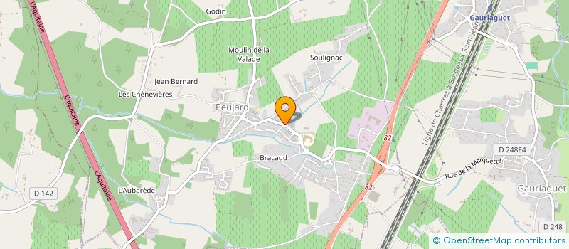 localisation de l'entreprise POLE SANTE PEUJARD  PEUJARD