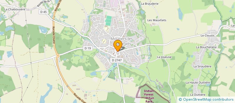 localisation de l'entreprise POLE SANTE PLURIDISCIPLINAIRE MOUTIERROIS à MOUTIERS-LES-MAUXFAITS