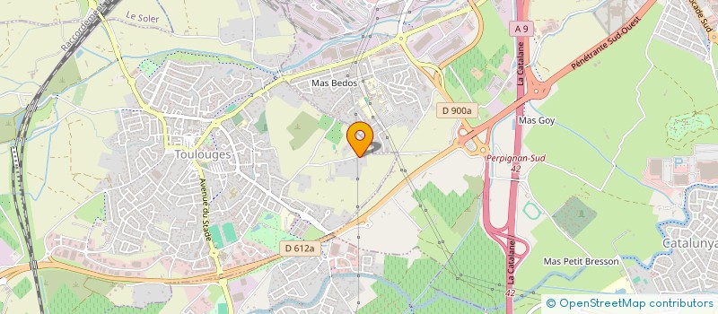 localisation de l'entreprise POLE SANTE SALEILLES  TOULOUGES