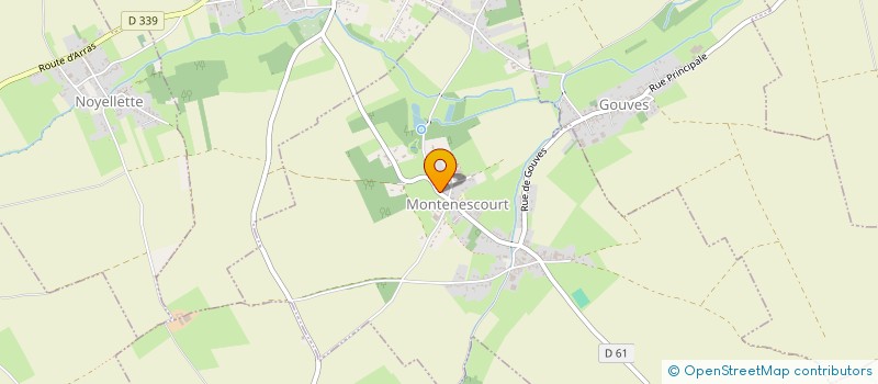 localisation de l'entreprise POLE SANTE TINCQUES  MONTENESCOURT