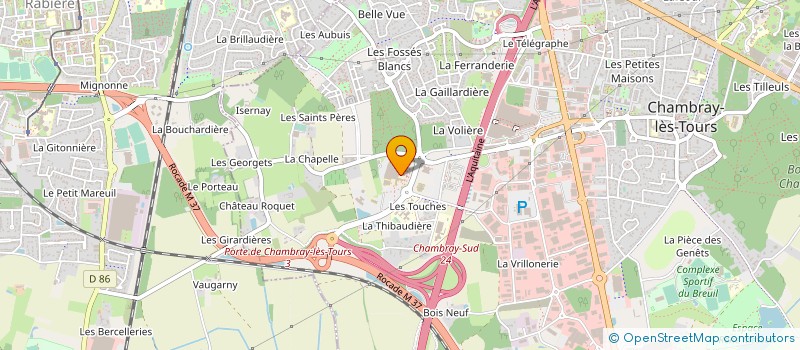 localisation de l'entreprise POLE SANTE TOURS SUD  SAINT-GREGOIRE