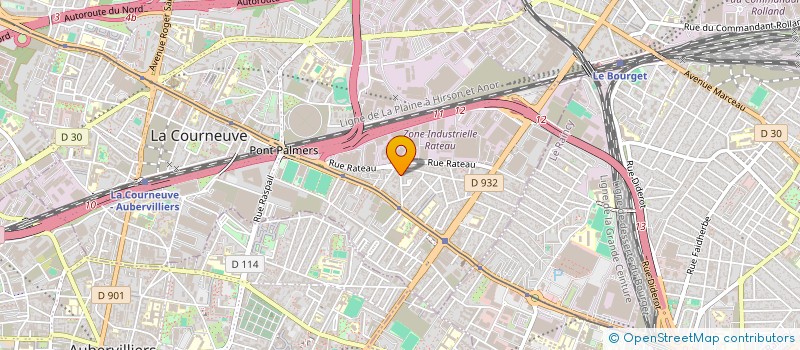 localisation de l'entreprise POLE SENSIBLE ARTISTIQUE à LA COURNEUVE