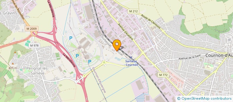 localisation de l'entreprise POLE SERVICES BATIMENT  COURNON-D'AUVERGNE