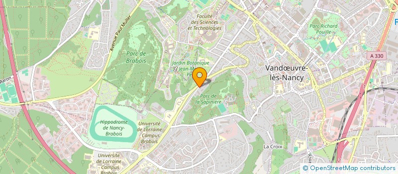 localisation de l'entreprise POLE SPORT BRABOIS  VANDUVRE-LES-NANCY