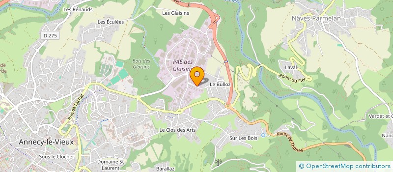 localisation de l'entreprise POLE SPORT SANTE ANNECY à ANNECY