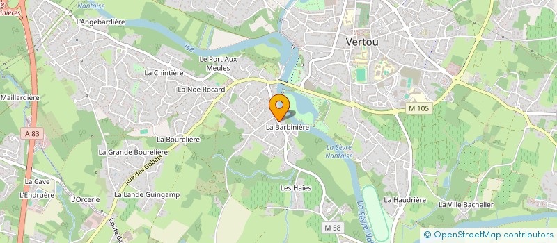 localisation de l'entreprise POLE SUD  VERTOU