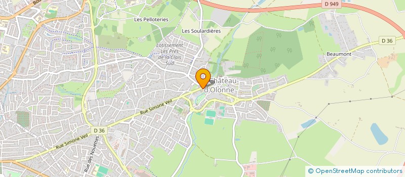 localisation de l'entreprise POLE SUD D'ACTIVITES LES PLESSES à LES SABLES D'OLONNE