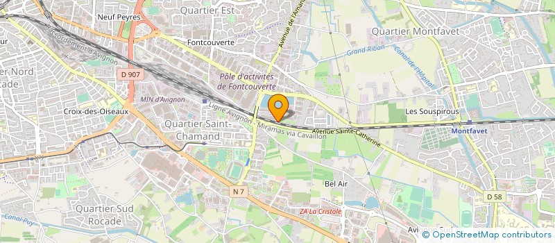 localisation de l'entreprise POLE SUD RENOVATION EURL à AVIGNON