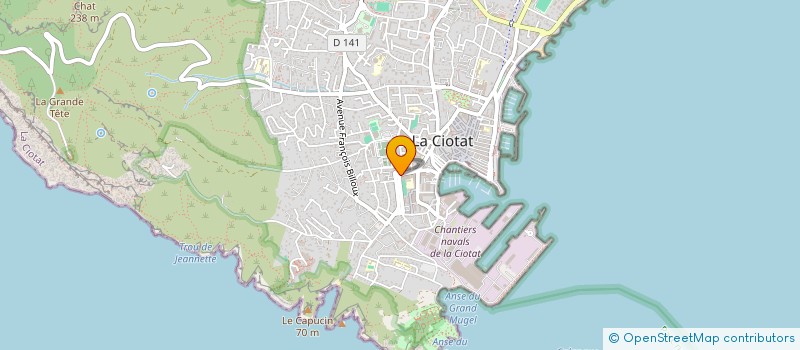 localisation de l'entreprise POLE TAUROENTUM à LA CIOTAT