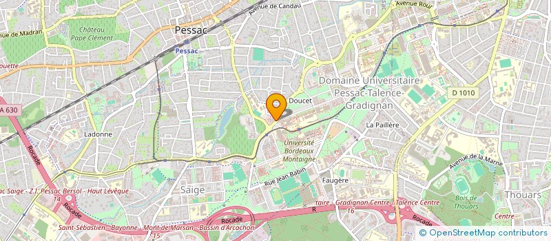 localisation de l'entreprise POLE TECHNOLOGIQUE AQUITAIN ACTION à PESSAC