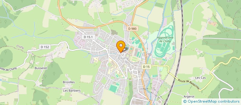 localisation de l'entreprise POLE TERRITORIAL DE COOPERATION ECONOMIQUE CLUNISOIS  CLUNY