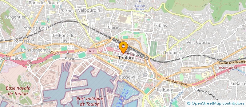 localisation de l'entreprise POLE THEATRAL TOULON PROVENCE MEDITERRANEE  TOULON