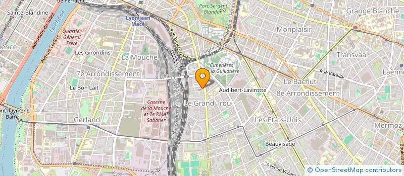 localisation de l'entreprise POLE-TV  LYON