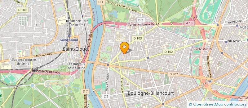 localisation de l'entreprise POLE UP! à BOULOGNE-BILLANCOURT