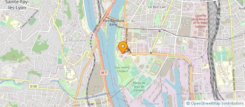 localisation de l'entreprise POLE UTILITES SERVICES à LYON