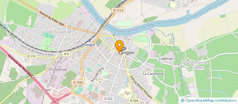 localisation de l'entreprise POLE VISION LANGON CENTRE à LANGON