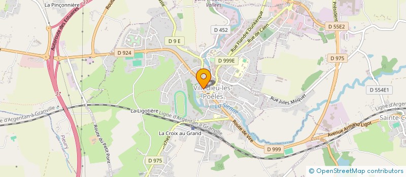 localisation de l'entreprise POLECENTIA  VILLEDIEU-LES-POELES-ROUFFIGNY