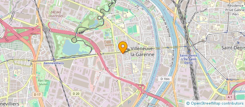 localisation de l'entreprise POLEMED PLUS  VILLENEUVE-LA-GARENNE