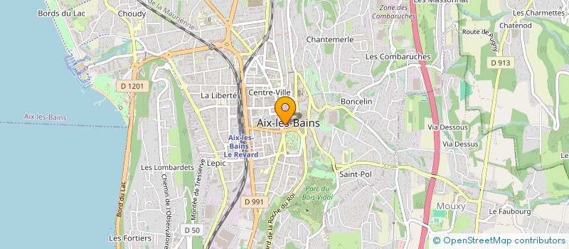 localisation de l'entreprise POLEMEDIA à AIX-LES-BAINS
