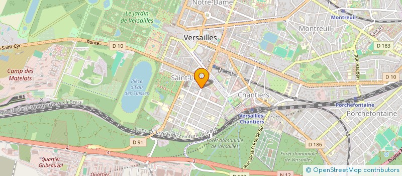 localisation de l'entreprise POLEN à VERSAILLES