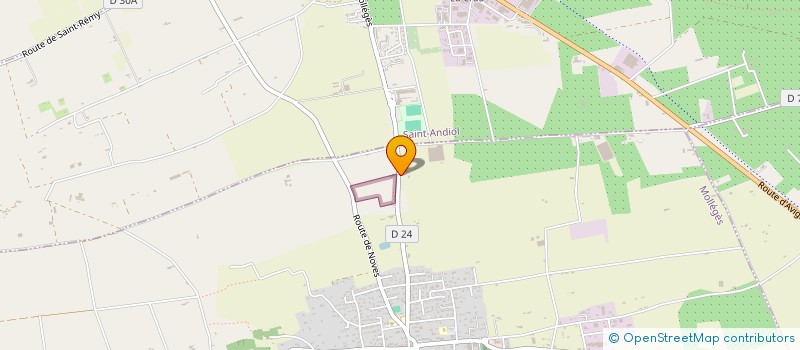 localisation de l'entreprise POLENE GROUP  MOLLEGES